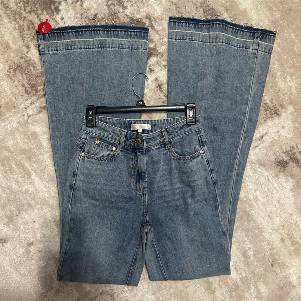 NWOT LoveShackFancy Kala Flare Leg Jeans size 25